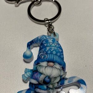 Blue Gnome Purse Charm